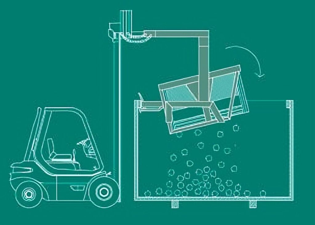 Volteador para Bins abierto