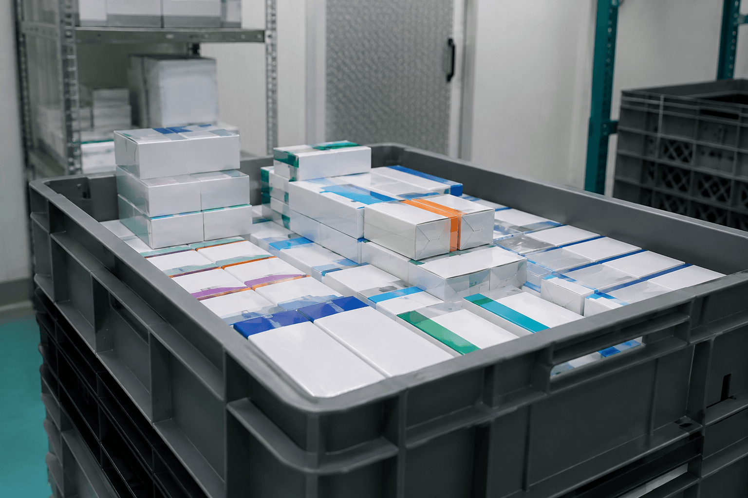 Cajas de medicamentos e insumos médicos vencidos